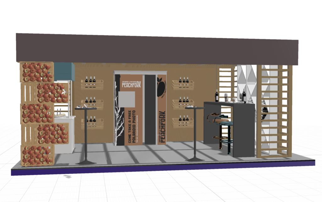 Peachfork_MarketingKit_TradeshowBooth_Rendering_DavisMoore_Marketing