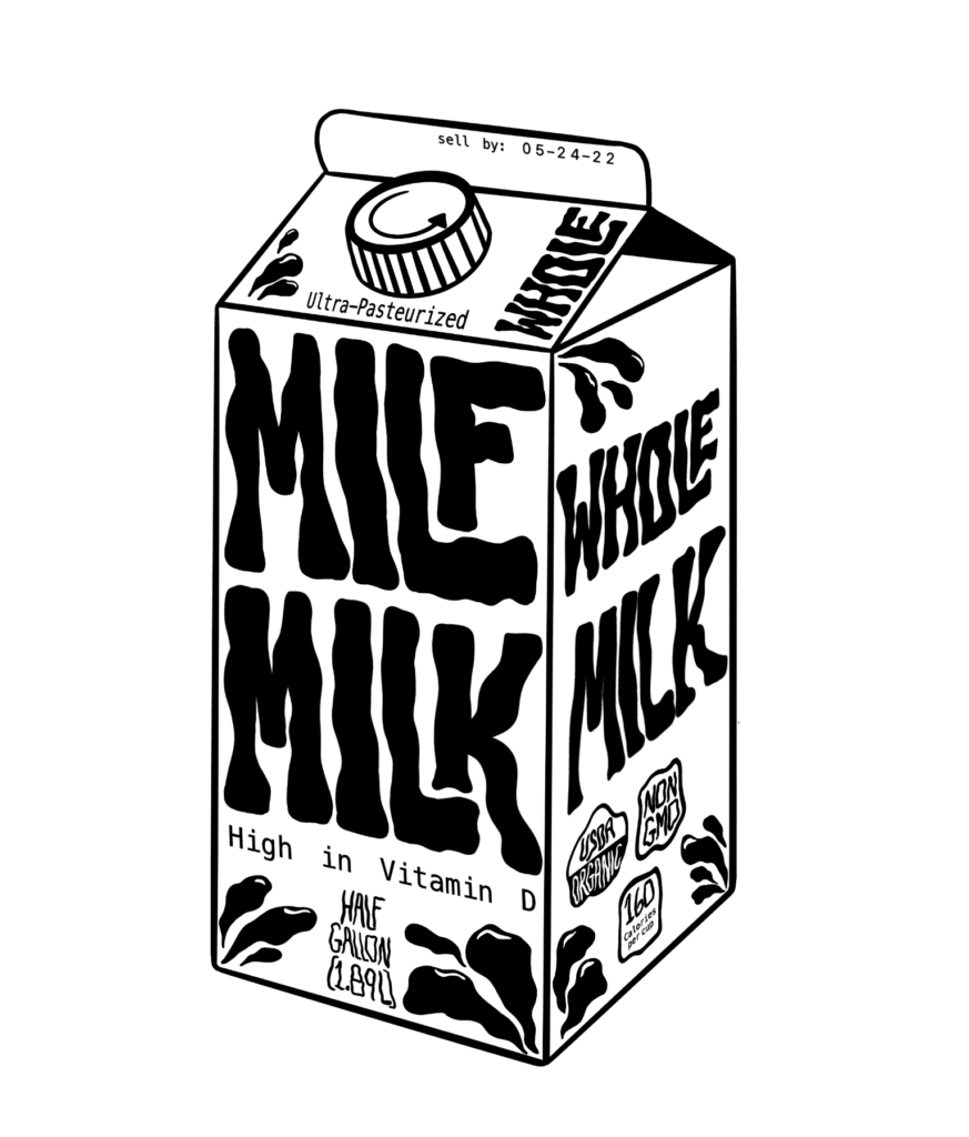 MilfMilk_Illustration_DavisMoore_Illustration_Screenprinting